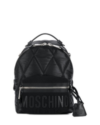 Женский черный нейлоновый стеганый рюкзак от Moschino