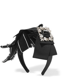 Черный ободок/повязка с украшением от Dolce & Gabbana