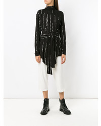 Женский черный открытый кардиган с принтом от Uma Raquel Davidowicz