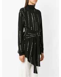 Женский черный открытый кардиган с принтом от Uma Raquel Davidowicz