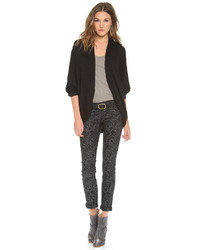 Женский черный открытый кардиган от Three Dots