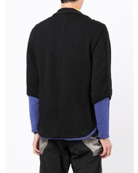 Мужской черный открытый кардиган от Kiko Kostadinov