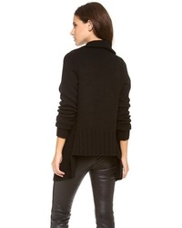 Женский черный открытый кардиган от Vince