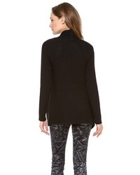 Женский черный открытый кардиган от Helmut Lang