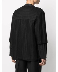 Мужской черный открытый кардиган от Song For The Mute