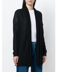 Женский черный открытый кардиган от Theory