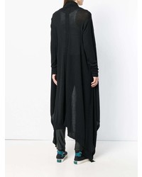 Мужской черный открытый кардиган от Rick Owens