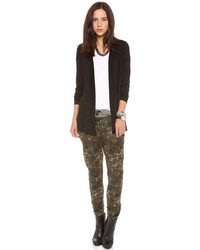 Женский черный открытый кардиган от Three Dots