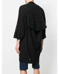 Мужской черный открытый кардиган от Bernhard Willhelm