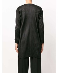Женский черный открытый кардиган от Pleats Please By Issey Miyake
