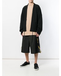 Мужской черный открытый кардиган от Damir Doma