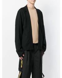 Мужской черный открытый кардиган от Damir Doma