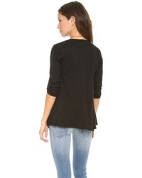 Женский черный открытый кардиган от Velvet