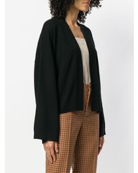 Женский черный открытый кардиган от Theory