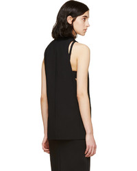 Черный пиджак без рукавов от Altuzarra