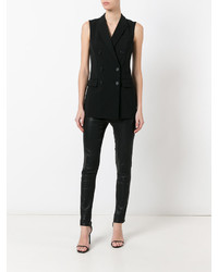 Черный пиджак без рукавов от Givenchy