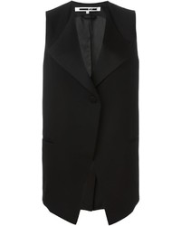 Черный пиджак без рукавов от McQ by Alexander McQueen