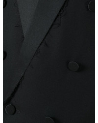 Черный пиджак без рукавов от Saint Laurent