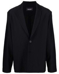 Мужской черный пиджак в вертикальную полоску от A-Cold-Wall*