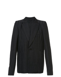 Мужской черный пиджак в вертикальную полоску от Ann Demeulemeester