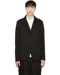 Мужской черный пиджак в вертикальную полоску от Attachment