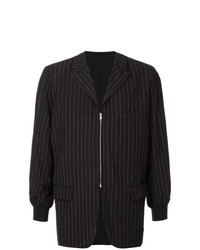 Мужской черный пиджак в вертикальную полоску от Comme Des Garçons Vintage