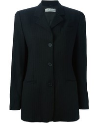 Женский черный пиджак в вертикальную полоску от Dolce & Gabbana