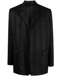 Мужской черный пиджак в вертикальную полоску от Martine Rose