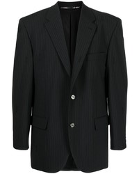 Мужской черный пиджак в вертикальную полоску от Palmer//Harding