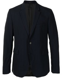 Мужской черный пиджак в вертикальную полоску от Paul Smith