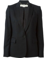 Женский черный пиджак в вертикальную полоску от Stella McCartney