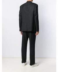 Мужской черный пиджак в вертикальную полоску от Maison Margiela