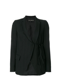 Женский черный пиджак в вертикальную полоску от Ter Et Bantine