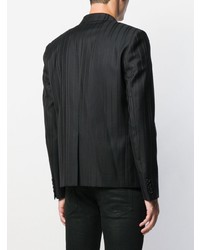 Мужской черный пиджак в вертикальную полоску от Saint Laurent