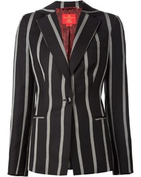 Женский черный пиджак в вертикальную полоску от Vivienne Westwood