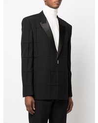 Мужской черный пиджак в клетку от Givenchy