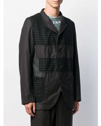 Мужской черный пиджак в клетку от Comme Des Garcons SHIRT