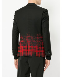 Мужской черный пиджак в клетку от Education From Youngmachines