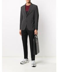 Мужской черный пиджак в клетку от Tonello