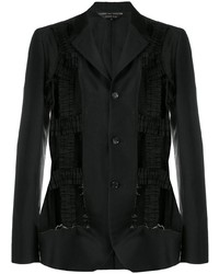 Мужской черный пиджак в стиле пэчворк от Comme Des Garcons Homme Plus
