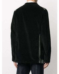Мужской черный пиджак в стиле пэчворк от Comme des Garcons