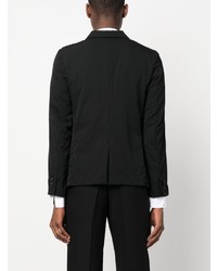 Мужской черный пиджак в стиле пэчворк от Black Comme Des Garçons