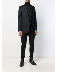 Мужской черный пиджак из бисера от Saint Laurent