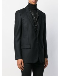 Мужской черный пиджак из бисера от Saint Laurent