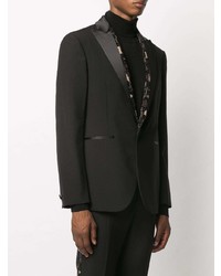 Мужской черный пиджак из бисера от Versace