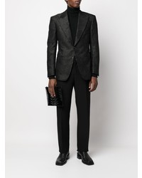 Мужской черный пиджак из парчи от Tom Ford