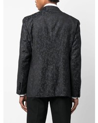 Мужской черный пиджак из парчи от Tagliatore