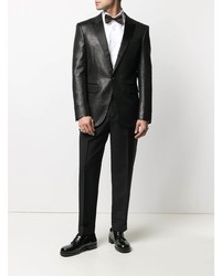 Мужской черный пиджак из парчи от DSQUARED2