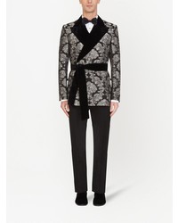 Мужской черный пиджак из парчи от Dolce & Gabbana