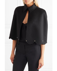 Черный пиджак-накидка от Valentino